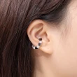 【Olivia Yao Jewellery】天然石鑲嵌 愛心造型  雪花心型瑪瑙單耳夾(Ms.Y Collection/無耳洞可配戴)