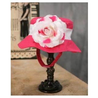 【Fancy That Hat】大花抗UV防曬遮陽帽 桃紅/粉白玫瑰(FTH10)