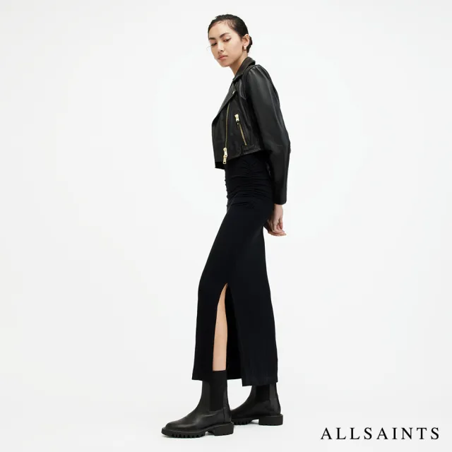 【ALLSAINTS】ELORA 修身短版羊皮騎士皮衣 WL166X(修身版型)