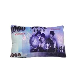 【May Shop】模擬美金 臺幣枕頭 抱枕 靠墊 臺幣靠枕(輕巧外出枕頭)