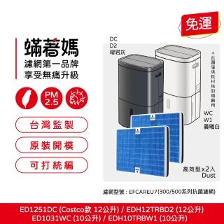 【著媽】濾網2入優惠組(適用 Electrolux 伊萊克斯 除濕機 300/500系列 EDH12TRBD2 EDH10TRBW1)