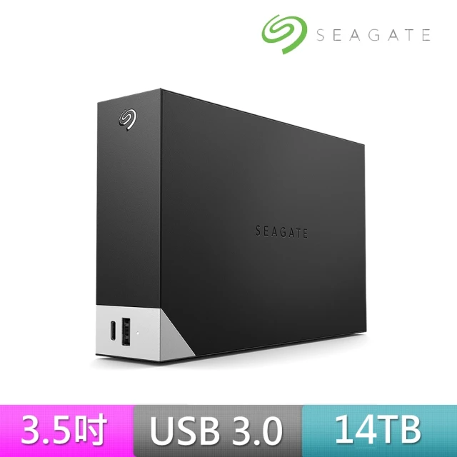 【SEAGATE 希捷】One Touch Hub 14TB 3.5吋外接硬碟(STLC14000400)