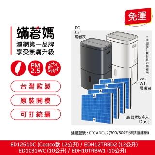 【著媽】濾網4入優惠組(適用 Electrolux 伊萊克斯 除濕機 300/500系列 EDH12TRBD2 EDH10TRBW1)