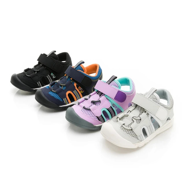 MOONSTAR 月星 童鞋運動系列輕量老爹鞋(白、黑)優惠