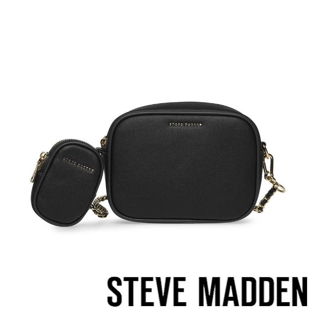 【steve madden】BINES 皮革鏈帶胖胖子母包(黑色)