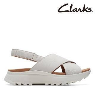 【Clarks】女鞋 Dash Lite Wish寬版交叉設計輕量涼鞋 厚底涼鞋(CLF71949S)