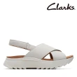 【Clarks】女鞋 Dash Lite Wish寬版交叉設計輕量涼鞋 厚底涼鞋(CLF71949S)