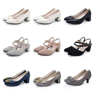 【Normady 諾曼地】女鞋 跟鞋 MIT台灣製 專利磁能減壓跟鞋(多款任選)