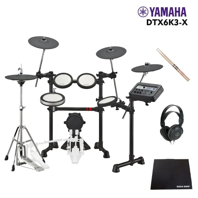 【Yamaha 山葉音樂】DTX6K3-X 電子鼓 DTX6系列(贈耳機/鼓棒/鼓毯/原保一年/全新公司貨)