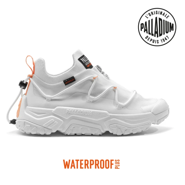 Palladium OFF-GRID LO ZIP WP+輪胎橘標拉鍊低筒防水靴/休閒鞋-男鞋/女鞋-白(79112-116)