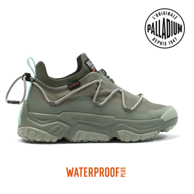 Palladium OFF-GRID LO ZIP WP+輪胎橘標拉鍊低筒防水靴/休閒鞋-男鞋/女鞋-灰綠(79112-339)