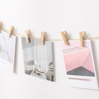 【PS Mall】木夾子 DIY 迷你相片夾 名片夾 裝飾夾 6入(J2104)