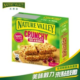 【Nature Valley 天然谷】天然谷燕麥棒 蔓越莓 210g 共5入(全球第一的點心棒)