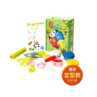 【Q-doh】魔法有機矽膠黏土4色工具組(臺灣製 可定型)