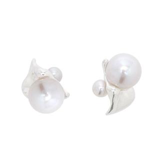 【Olivia Yao Jewellery】925純銀天然珍珠 純淨之息耳環(Tyche Collectionn)