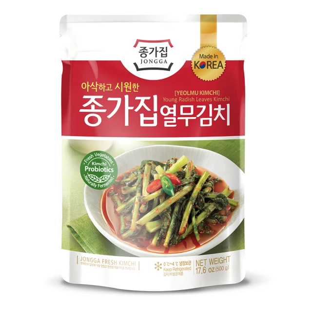 【宗家府】蘿蔔纓Kimchi500公克(幼嫩蘿蔔的葉子和莖)