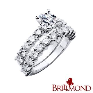【BRILLMOND】GIA 天然鑽石 1克拉鉑金燦爛輝煌鑽戒(H/I1 PT950鉑金臺)