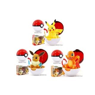 【POKEMON 精靈寶可夢】驚奇寶可夢系列 皮卡丘 小火龍 伊布 三款一組(公司貨)