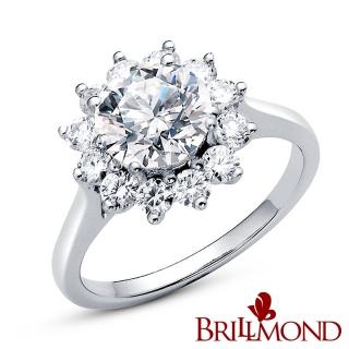 【BRILLMOND】GIA 天然鑽石 1克拉18K金永恆璀璨鑽戒(H/I1 18K白金台)