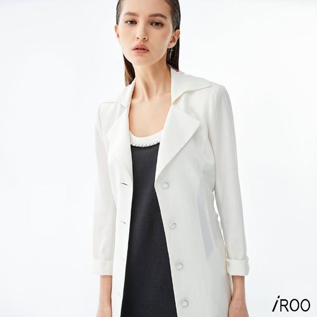 【iROO】綁帶偽風衣