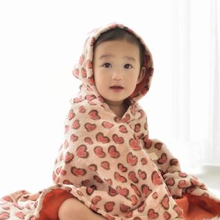 【COMBO!】日本製100%純棉頂級日本今治認證嬰幼兒連帽大浴巾60 x 102 cm*1入(兒童嬰兒帽兜式防風大毛巾)