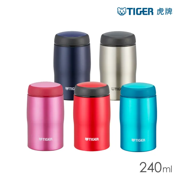 【TIGER虎牌】日本製超輕量旋蓋不鏽鋼保溫杯 240ml(MJA-B024)