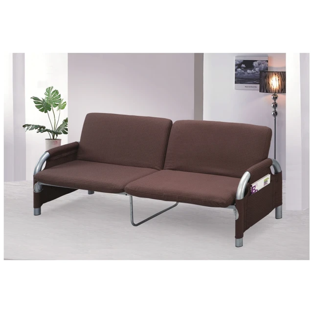 AS 雅司設計AS 雅司設計 斗北雙人坐臥咖啡色兩用沙發床-190×90×57公分