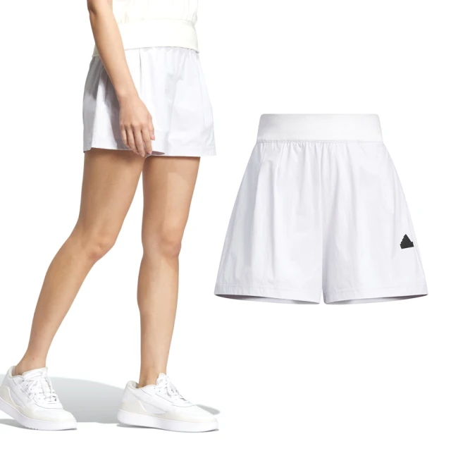 adidas 愛迪達 Tech WV Shorts 女款 白色 運動 休閒 尼龍 寬鬆 日常 舒適 短褲 IM8828