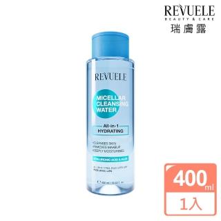 【REVUELE 瑞膚露】瑞膚露卸妝潔膚水-保濕型400ml(無酒精 無香精 乾性肌/所有膚質適用)