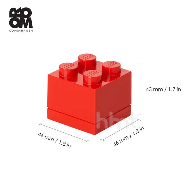 【Room Copenhagen】Room Copenhagen LEGO☆ Storage Brick 4 Mini 樂高桌上小型收納箱(樂高正式授權商品)