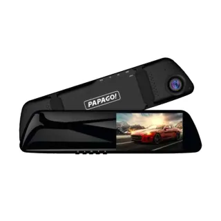 【PAPAGO!】DVR PAPAGO FX770後視鏡雙鏡頭+測速 附32G記憶卡 多鏡頭行車記錄器 保固一年 含安裝(車麗屋)