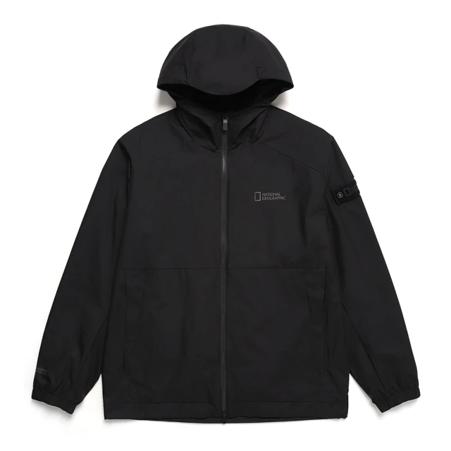 National Geographic 國家地理 男女同款URBAN CITY WINDSTOPPER BY GORE-TEX LAB 防風外套-炭黑色