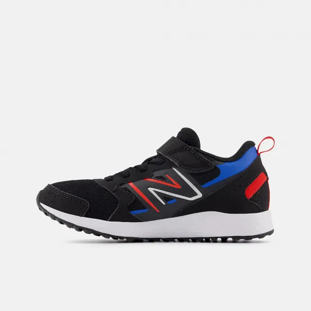 【NEW BALANCE】NB 運動鞋 中童 大童 童鞋 緩震 魔鬼氈 黑紅 YU650BR1-W楦