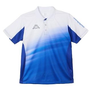【KAPPA】義大利時尚 時尚吸濕排汗型男短袖POLO(白 寶藍 351W1UWXMK)