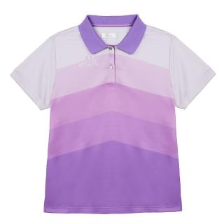 【KAPPA】義大利時尚 時尚吸濕排汗女短袖POLO(粉紫 351W1WWXDC)