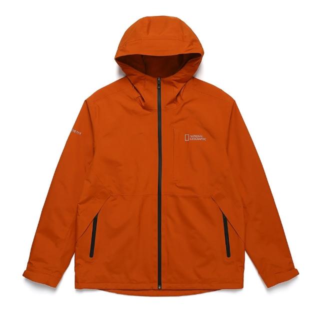【National Geographic 國家地理】男女同款 GORE-TEX URBAN CITY 防水外套 - 橙色(防水防風/GORETEX)