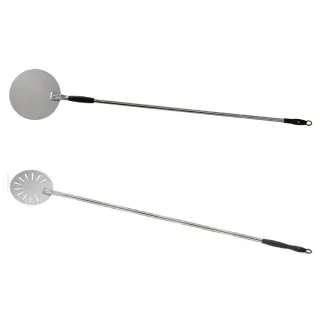 【ABM】土耳其製 不銹鋼穿孔披薩操作鏟 20cm柄長120cm(PIZZA鏟)