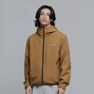 【國家地理服飾官方旗艦】男女同款 GORE-TEX URBAN CITY 防水外套 - 咖啡色(防水防風/GORETEX)