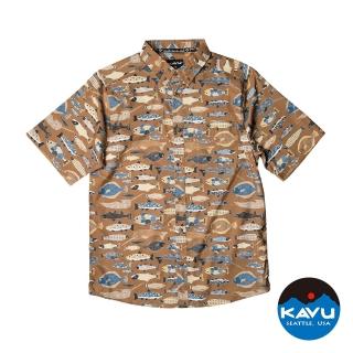 【KAVU】River Wrangler 男款經典休閒襯衫 魚群如雲 #5093
