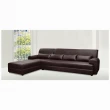 【AS 雅司設計】奇動咖啡色L型沙發可反向285x160x85cm