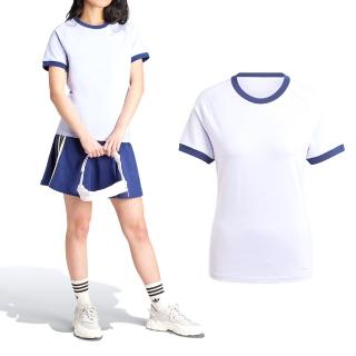 【adidas 愛迪達】Vrct Tee 女款 藍紫色 上衣 運動 休閒 三葉草 短袖 IT9855