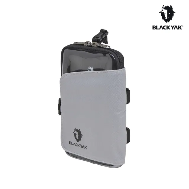 【BLACK YAK】MOBILE FLAP多功能手機袋[淺灰/黑色]BYDB1NAW02(韓國 小包 登山包 手機包 男女適用)