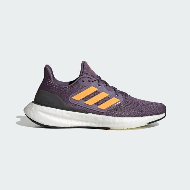 【adidas 愛迪達】Pureboost 23 W 女 慢跑鞋 運動 路跑 訓練 跑鞋 緩震 耐磨 透氣 紫橘(IF2388)