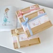 【Lianne baby】鼠尾草花 圍兜髮帶彌月禮盒滿月禮嬰兒禮物(滿月禮 收涎禮物 週歲禮 彌月禮盒)