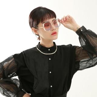 【ASLLY】鎏光奇境漸層墨鏡｜優雅白