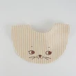 【HiBOU 喜福】100%針織純棉貓來了刺繡貓咪圍兜兜4件組22x26cm_花色隨機出貨(貓咪嬰兒口水巾吸水圍兜)