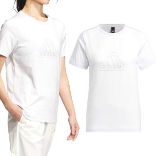 【adidas 愛迪達】Tech Bos Tee 女款 淺灰色 上衣 T恤 運動 訓練 休閒 棉質 日常 短袖 IM8838