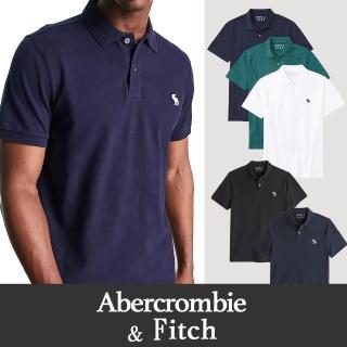 【Abercrombie & Fitch】AF A&F 經典刺繡麋鹿短袖Polo衫-多色組合 上衣(春夏必備/平輸品/百搭舒適)