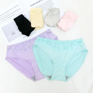 【尚芭蒂】12件組 件組 純色系蕾絲超彈包覆內褲(顏色隨機)