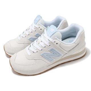 【NEW BALANCE】休閒鞋 574 女鞋 鏡灰 淺鉻藍 復古 麂皮 NB(WL574QA2-B)